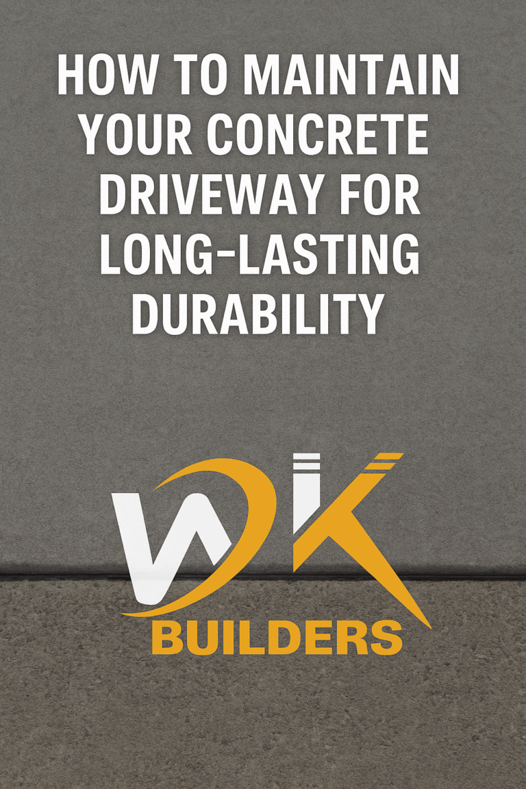 Concrete driveway maintenance
