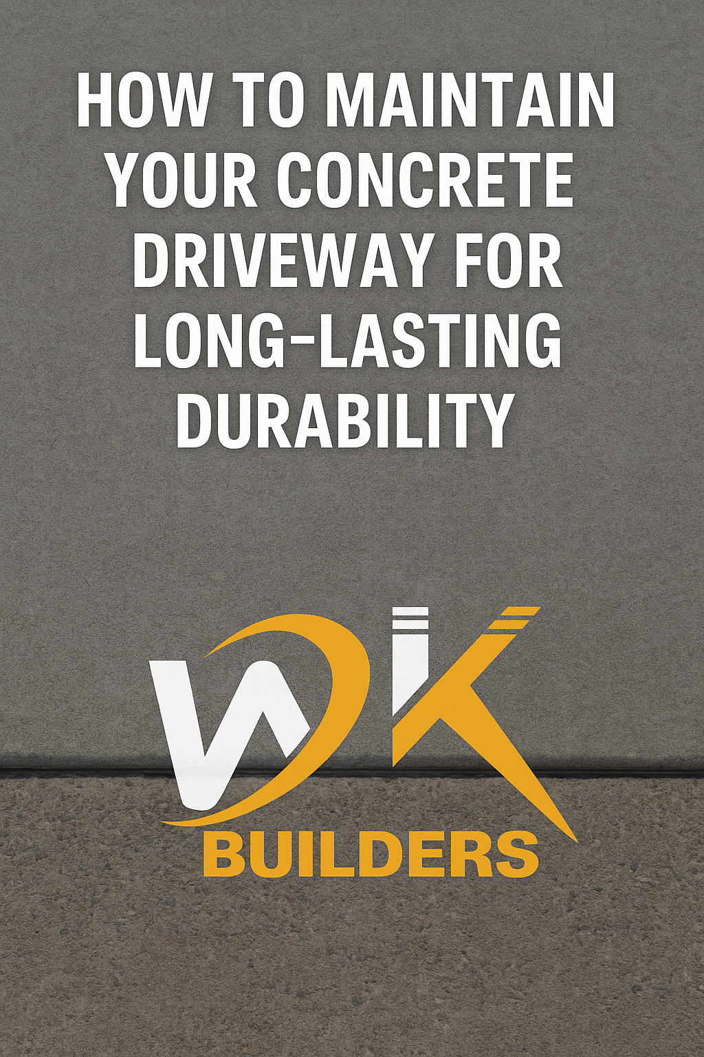 Concrete driveway maintenance