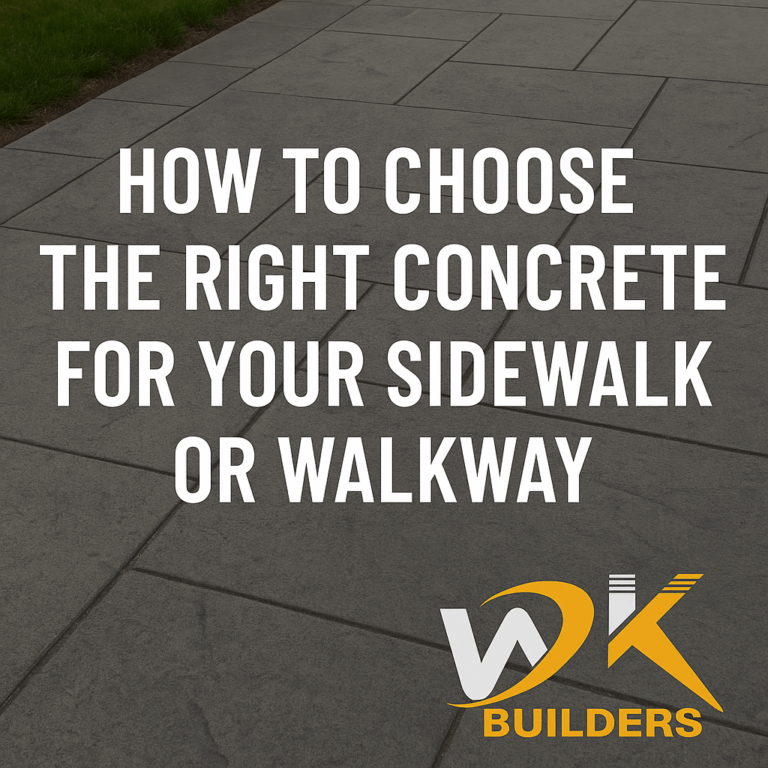 right concrete for your sidewalk or walkway