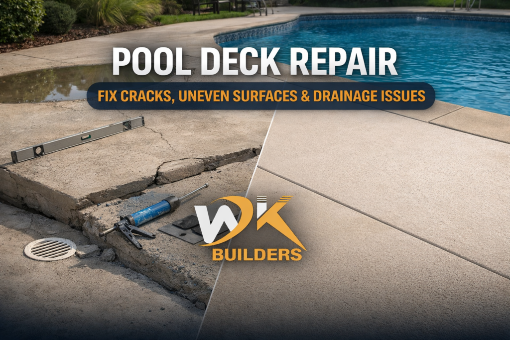 Pool Deck Repair Fix Cracks, Drainage, and Uneven Areas