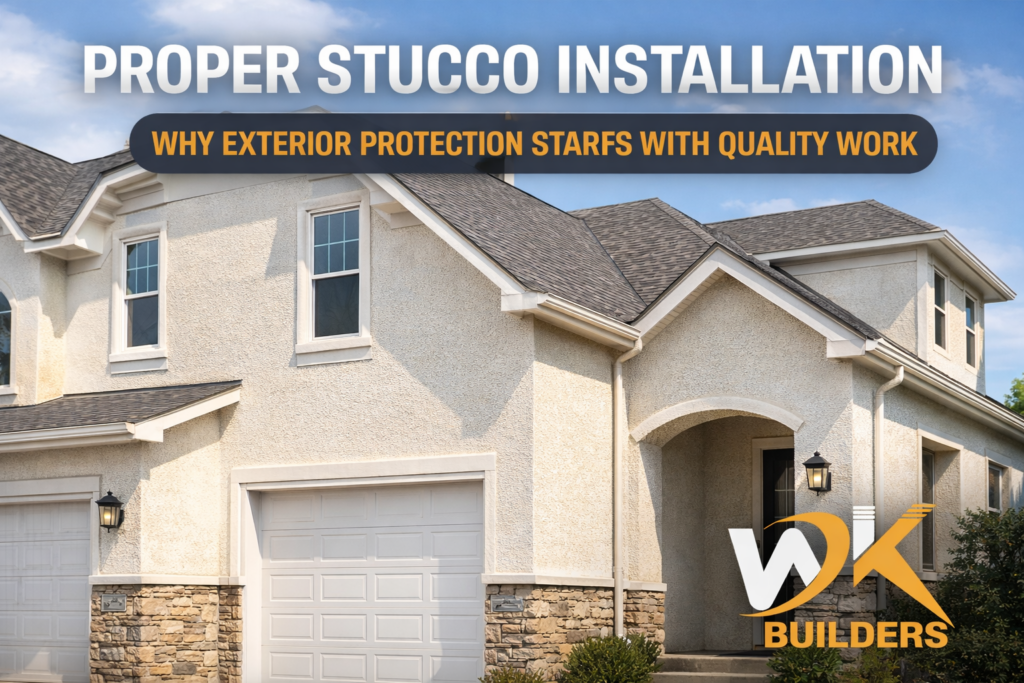 Proper stucco installation in London, ON