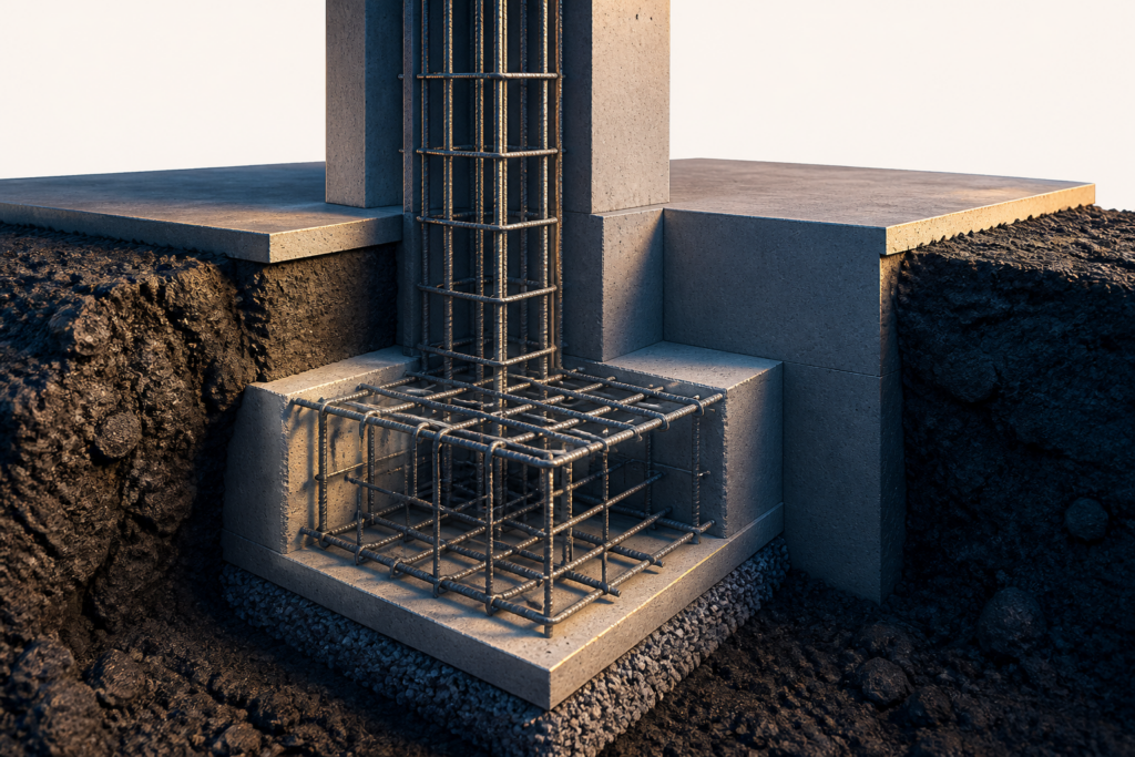 New Concrete Footing Installation