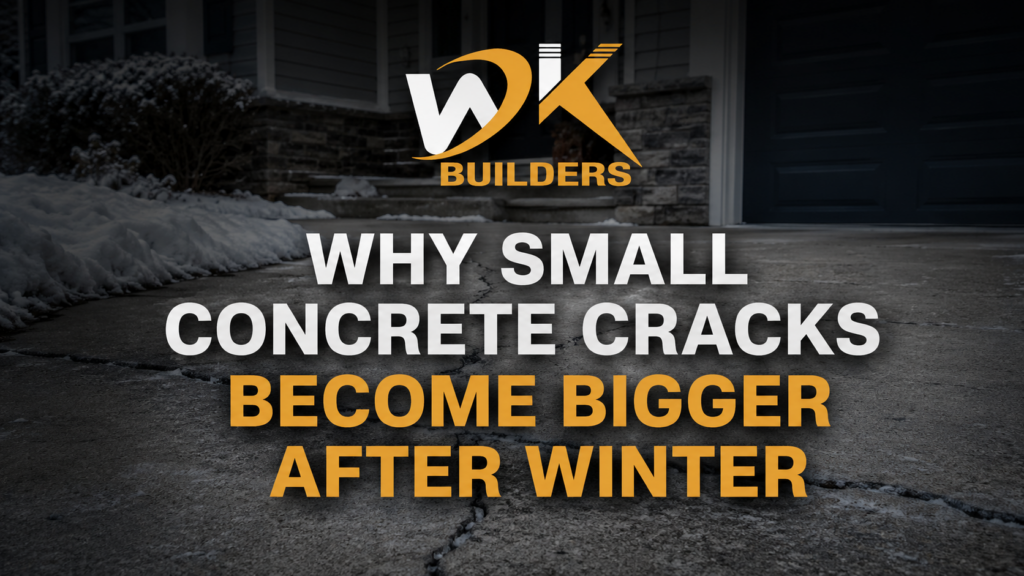 Winter Concrete Crack Damage
